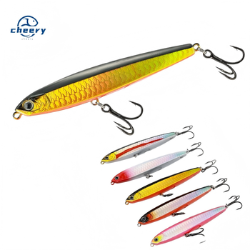 CHEERY Long Cast Sinking Vibrating Lure Pencil Stainless Steel Live Bait for Freshwater & Seawater Bass Fishing – Pencil – view 1