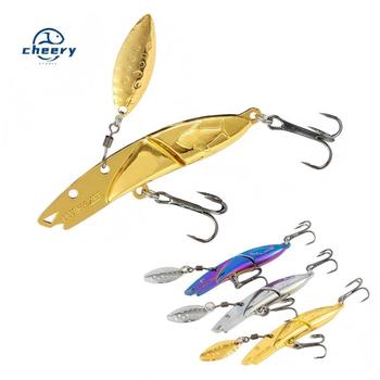 Cheery Metal Sinking Spinner Spoon Hard Bait 7g 10g 15g 20g VIB Fishing Lure Isca Artificial Bass Pike Bait – Metal Jig – view 1