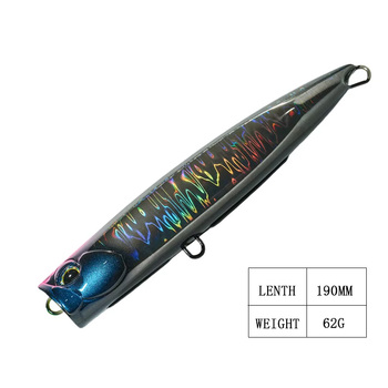 ZOZ Environmentally Friendly Popper Fishing Lure Printed Artificial Hard Bait ABS Material Popper Lure for Fishing – Popper – view 1