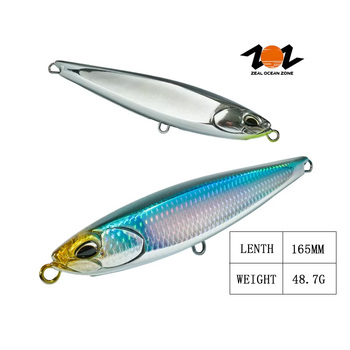 ZOZ New Arrival 165mm 48.7g Floating ABS Printed Artificial Hard Bait Saltwater Swim Lure for Pencil Fishing – Pencil – view 1