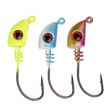 New Arrival Hotsale Jig Head Fishing Hook 3D Eyes Screw Lock Jighead – Metal Jig – view 1