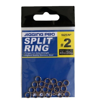 Packaged 6.2mm-14.3mm Polished Hight Quality 304 Stainless Steel Fishing Tackle Accessories Spilt Rings – Lure – view 1