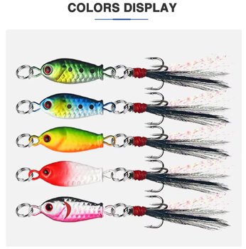 Burle JG-YLS Small Metal Artificial Hard Bait Sinking Lure for Saltwater Fishing Mackerel & Snapper – Metal Jig – view 1