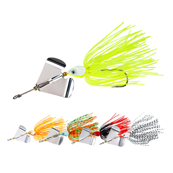 New Drop Shaped Lead Hook in Stock 13g Metal OPP Bag 3D Eyes 13g Artificial Skirt Lure Spinner Baits for River Fishing 5 Colors – Metal Jig – view 1