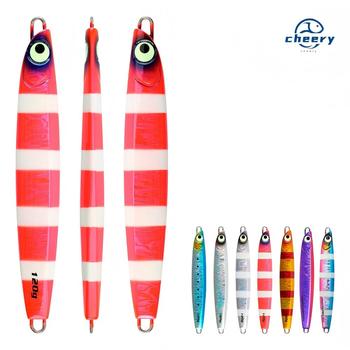 CHEERY Jigging Pro Vertical Long Casting 60g-160g Luminous Saltwater Deep Sea Boat Fishing Jig 3d Metal Jigging Lure – Metal Jig – view 1