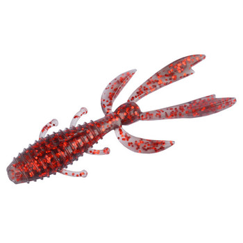 Shrimp-Shaped Soft Worm Floating TPE Fishing Lure Black Pit Mandarin Bass Lure Multilegged Plastic Soft Lures for River Fishing – Soft Lure – view 1