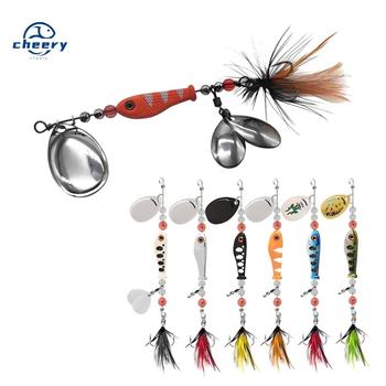 CHEERY 12G Spinner Bait Fishing Lure Multiple Blade Jig Dancer Buzzbait Wobbler Chatterbait for Bass Pike Bottom Fishing Metal – Metal Jig – view 1