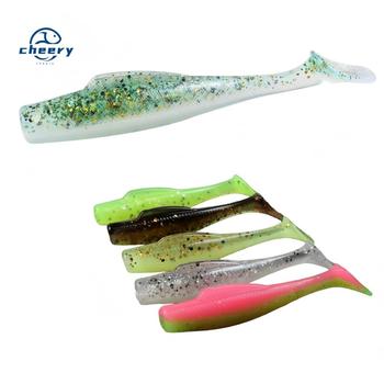 Soft Fish T-Tailed Bionic Lure 6.5cm 2.3g Plastic Bait 6pcs TPR Material Carp Artificial Soft Bait for Sea Bass Salmon Target – Soft Lure – view 1