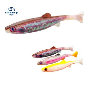 CHEERY 19cm/63g Predator Soft Fishing Lure Swimbait Paddle Tail Cannibal Artificial Bait Big Eye Jig Head Bass Sea Wobbler – Soft Lure – view 1