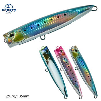 Swimbait Artificial Hard Bait Rotating Tail Popper Lure for Fishing Printed ABS Material – Soft Lure – view 1