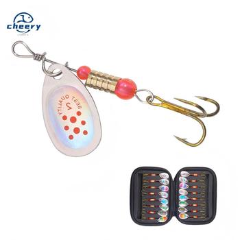 CHEERY 16pcs/bagFishing Lures Kit Set Spinnerbait for Bass Trout Metal Hard Lures Spinner Baits – Metal Jig – view 1