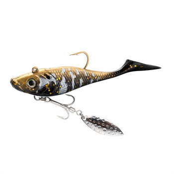 Runtoo 11cm 14cm Lead Rigged Soft Lure Jig Head T-Tail Trout Swimbait Salt Water Lead Rigged Fishing Bait – Soft Lure – view 1