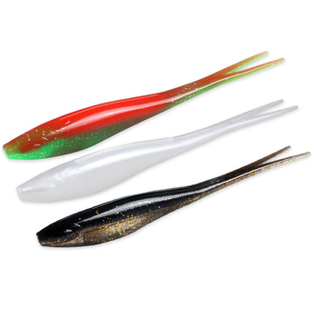 180mm 18g Drop Shooting Soft Bait V-shape Split Tail Fishing Lure Swimbait Worm Freshwater Bass Fishing Tackle – Soft Lure – view 1