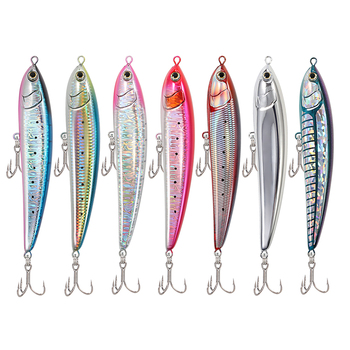 Jigging Pro 190mm 60g Hard Bait Pencil Fishing Lure ABS Material Floating Stick Bait for Saltwater Fish Ocean Boat Fishing Tuna – Metal Jig – view 1