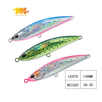 ZOZ Printed ABS Material Artificial Swim Bait Topwater Pencil Lure for Saltwater Fishing Hard Bait – Popper – view 1