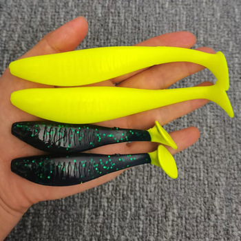 Cheery OEM T Tail Shad Swimbait Silicone Soft Bait for Bass & Freshwater Fish Artificial Seawater Fishing Lure – Soft Lure – view 1