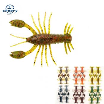 Cheery 8cm 8.7g Silicone Floating Multi-Leg Shrimp Lure for Carp & Saltwater Fish-Fly Fishing Soft Bait Without Hooks – Soft Lure – view 1