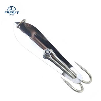CHEERY XX-057 Stainless Steel Casting & Trolling Fishing Spoon Lure for Bonefish Bass Carp-with Hooks Reservoir/Pond & Ocean Use – Metal Jig – view 1