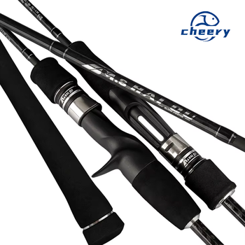 CHEERY Fuji Iron Plate Slow Swing Offshore Boat Fishing Rod Fuji Guide Ring Carbon Solid Rod 1.83m/1.91m 1.5Section Hard Fishing – Hard Lure – view 1