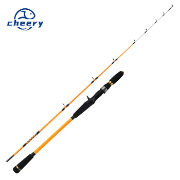 Half-boat Fishing Carbon Plate Slow Swing Rod Solid Rod Tip Soft Tail 1.55 Meters Sea Fishing Luya Rod 2-Piece Fishing Gear – Soft Lure – view 1