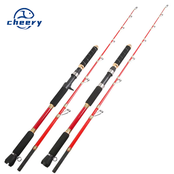 CHEERY Deep Sea Boat Fishing Rod Super Hard Solid Glass Steel 150# Electric Winch 400kg 1.65-2.1m 1.5-Section South Oil Bottom – Hard Lure – view 1