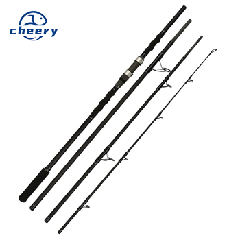CHEERY Ocean Beach Long-distance Cast Rod Carbon Super-hard Anchor Rod 3.6 Meters 4.2 Meters Plug Fishing Rod 4 Sections – Hard Lure – view 1