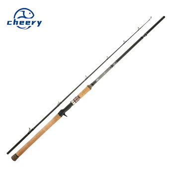 Lei Qiang Rod Black Luya Fishing Rod XH Heavy Thunder 2.28m Carbon 2-Piece 240g Super Hard Anchor Reservoir Pond – Hard Lure – view 1