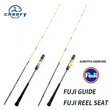 Cheery NEW Jigging Rod Fuji Accessories 30T Carbon Fiber Material Slow Jigging Rod for Deep Sea Fishing – Metal Jig – view 1