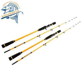 1.55m 1.7m 2 Section Carbon Solid Tip Spinning Casting Offshore Boat Slow Pitch Jigging Fishing Rod – Metal Jig – view 1
