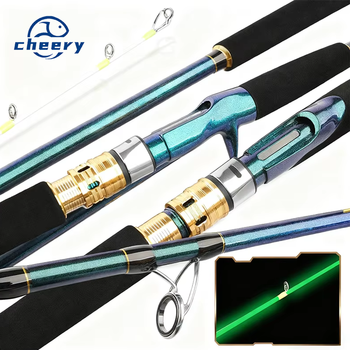 Cheery 1.5m 1.8m 2.1m 2.4m Carbon Fiber FAST Saltwater Lure Shore Jigging Offshore Fishing Spinning Casting Boat Rod Sea Bass – Metal Jig – view 1