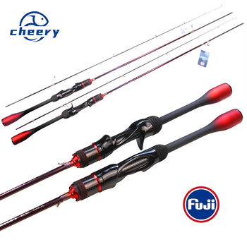 Cheery New Fuji Guide Ring Full Carbon Ultra Light 100g 2-Piece Luya Rod for River/Stream Fishing Weihai Factory – Rod – view 1