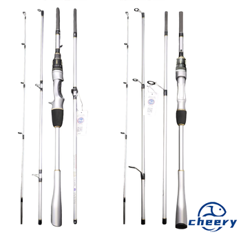 Cheery New 1.98m 4-Piece Portable Luya Travel Rod MH Fast Adjustment Carbon Super Hard Tone River Use 145G Lightweight – Hard Lure – view 1