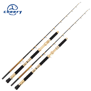 Solid Carbon Super Hard Automatic Fishing Rod Tuna GT Marlin Deep Sea Saltwater Boat Trolling Casting Spinning Fishing Rod – Trolling Lure – view 1