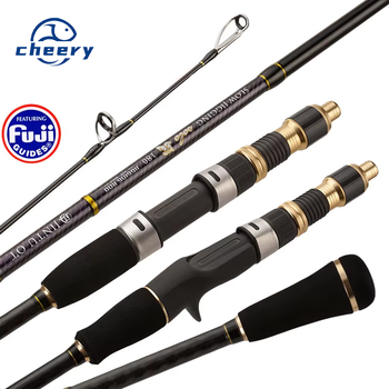 Solid Carbon Fiber Slow Jigging Sea Fishing Rod with Full Fuji Guide Ring for Bass Tuna Species Boat Fishing – Metal Jig – view 1
