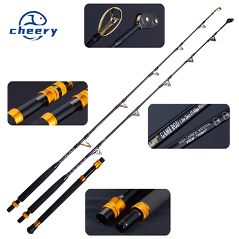 Wholesale SIC Roller Guide Deep Sea Fishing Boat Rod Straight Butt High Carbon Tuna Shark Trolling Fishing Rod – Trolling Lure – view 1