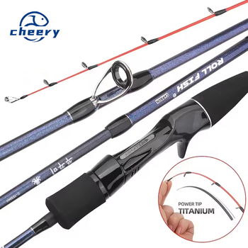 High Carbon Fiber 1.55m Ultralight EGI Squid Jig Fishing Rod Titanium Tip Casting Spinning Cuttlefish Lure Fishing Rod – Metal Jig – view 1