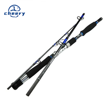 1.8m/1.95m/2.1m Big Game 3 Sections High Carbon Saltwater Fishing Rod Boat Rod Jigging Rod – Metal Jig – view 1