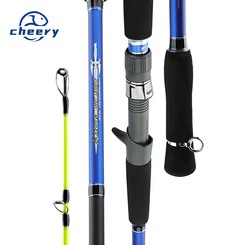 CHEERY OEM Carbon Fiber Spiral X for Toray Rod for Catfish Saltwater Boat Fishing Pole for Slow Pitch Jigging Fishing Rod – Fishing Rod – view 1