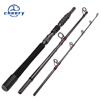 CHEERY Wholesale Price Custom 3 Section Carbon Fiber Boat Fishing Rod Trolling Fishing Rod Pesca Big Game Fishing Rods – Trolling Lure – view 1