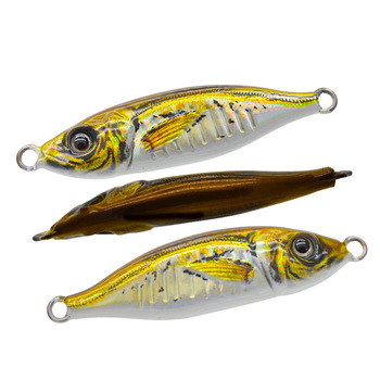 3D Printed Metal Barracuda Dying Fish UV Glow Jigging Lure for Long-Distance Casting Freshwater Bass & Carp Bottom Fishing – Metal Jig – view 1