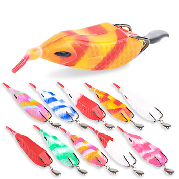 11.5cm/16g Thunder Frog Lure Soft Lure Bionic Floating Rubber Sequin Frog for Trout Sea Bass Fishing – Soft Lure – view 1