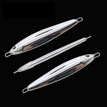 Chrome Glow Fall Slow Pitch Jigging Blank Tungsten Jig Bass Mackerel Iron Jigging Lure Saltwater – Metal Jig – view 1