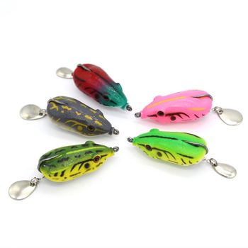 Top Right SFM002 14g 5.5cm Soft Mouse Lure Topwater Lure Artificial Freshwater Silicone Soft Mouse Bait Fishing Lure – Soft Lure – view 1