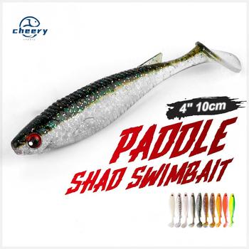 CHEERY NOEBY 10cm Paddle Shade Soft Bait Swimbait Luminous Fishing Lure Plastic Soft Baits Leurre for Saltwater and Freshwater – Soft Lure – view 1