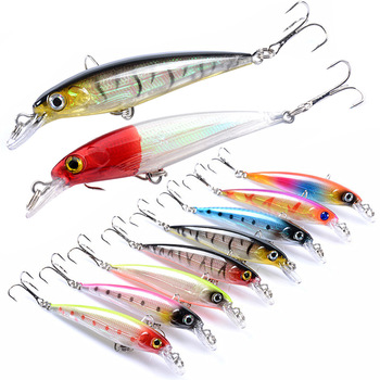 9cm 7.3g Minnow Hard Fishing Lures 9 Colors 3D Eyes Bionic Artificial Minnow Baits Mino Hard Lure – Minnow – view 1