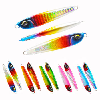 Newbility 30g 40g 60g Japanese Lazer Paper Fishing Metal Jig 3D Printing Slow Pitch Jigging Lure Lead Jig Swim Bait – Metal Jig – view 1