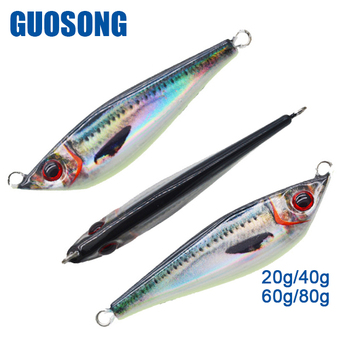 Guosong OEM 3D Printing Long Casting Fishing Metal Jig UV Luminous Hard Sinking Lead Jigging Lures – Metal Jig – view 1