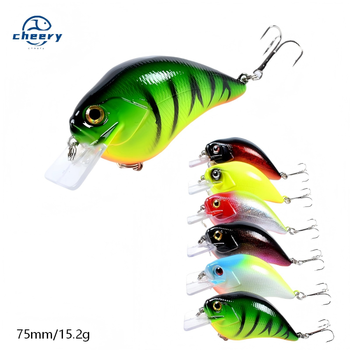 Fishing Lure Square Bill Crankbait 7.5cm 15.2g Wobblers Swimbait Artificial Hard Bait for Bass Carp Trout Pesca Tackle – Soft Lure – view 1