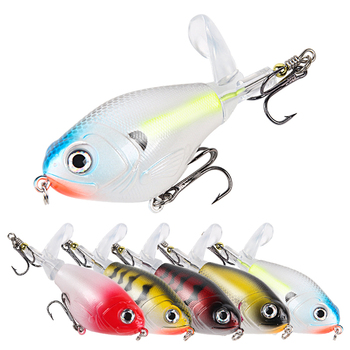 New Arrival Crank Noise Simulate Lure Top Water Tractor 11.5g/16g with 2pcs Strong Treble Hooks for Pollack Pike – Hooks – view 1