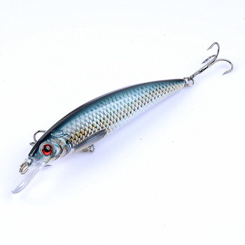 Fishing Lure Bionic Minnow Bass Trolling Artificial Hard Bait 11cm 13.4g Crankbait Wobblers 3D Eyes for Fishing Carp Pesca – Minnow – view 1